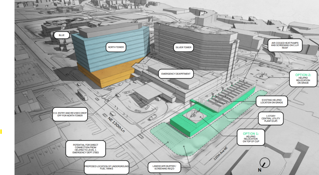 Conceptual rendering of new patient tower at EvergreenHealth in Kirkland